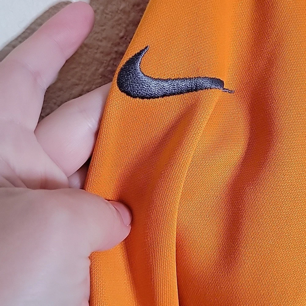 Nike Golf Bright Orange Fleece Lined Half Zip Jacket - Picture 9 of 10